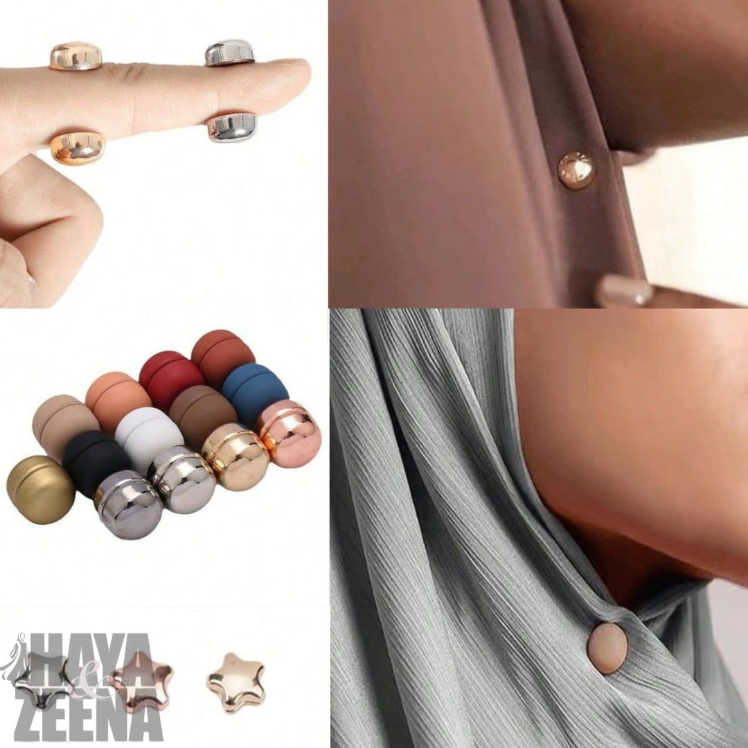 Magnetic Hijab Pins – No Hole Magnetic Scarf Pins | Strong Magnet Hijab & Scarf Clips