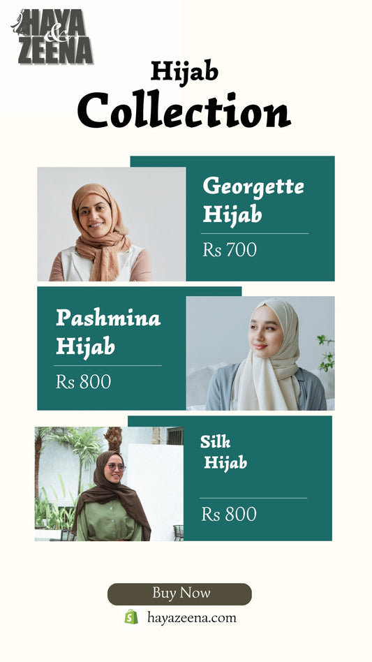 Elegant Hijab Collection – Georgette, Pashmina & Silk Premium Modest Wear