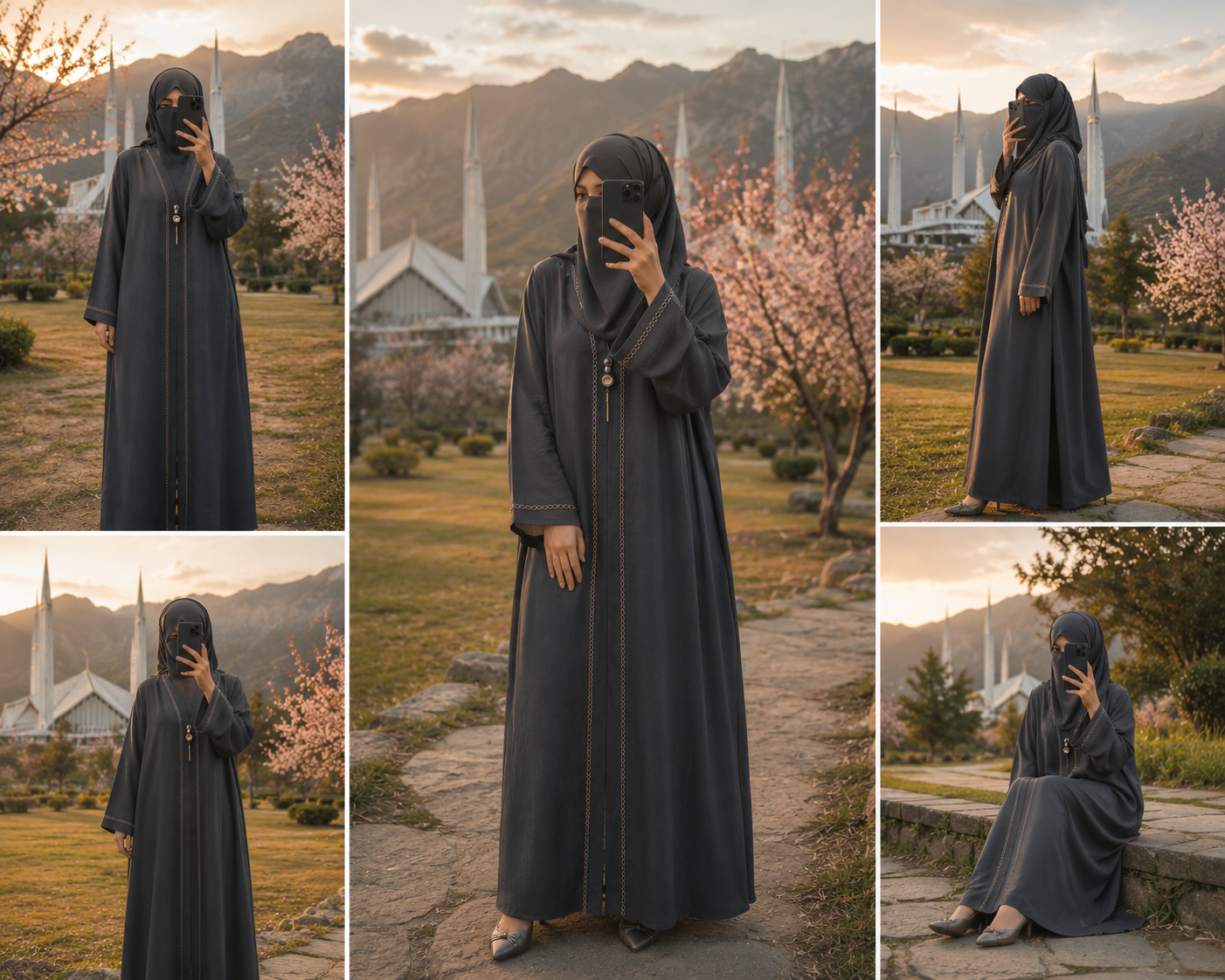 Modest Fashion Essentials | Elegant Grey Abaya for Every Occasion