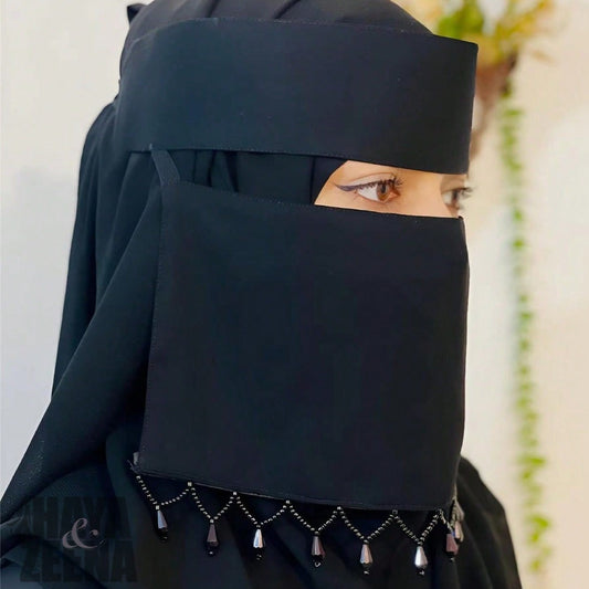 Elegant Black Niqab