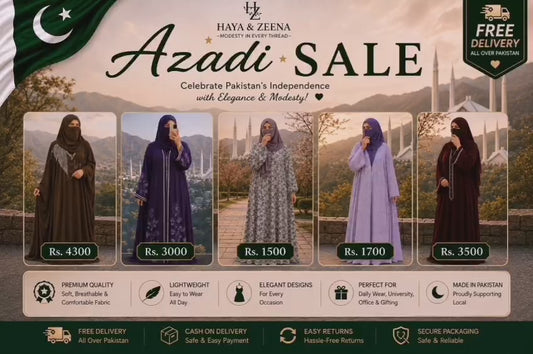 ✨ AZADI SALE IS LIVE! Exclusive Abaya Sale 🤍